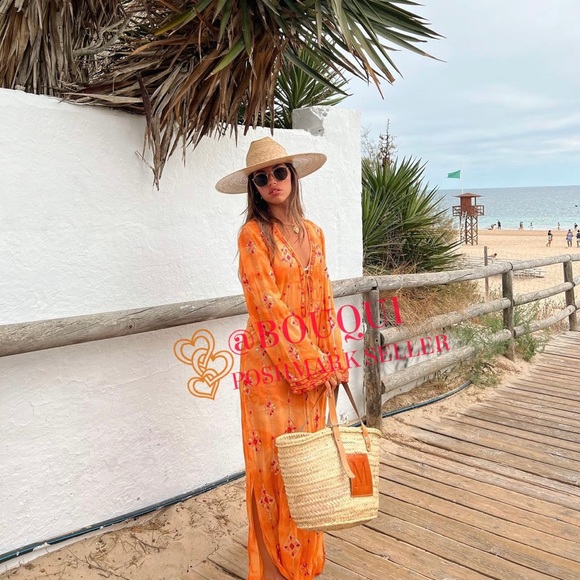 BLOGGERS FAV ZARA LIMITED EDITION ORANGE TUNIC DRESS - Picture 9 of 16